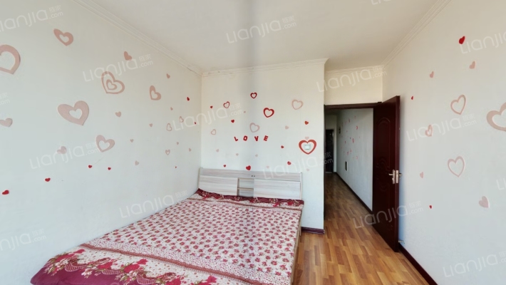 天保郦景 西向正规一居 下午采光无遮挡-卧室