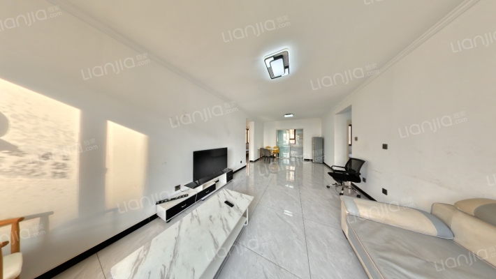 高铁新干线南北通透三居，楼层好，位置好-客厅