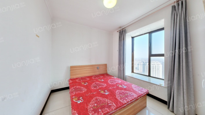 鸿坤理想湾 高铁东站 精装 南北通透二居 东户 高层-卧室B