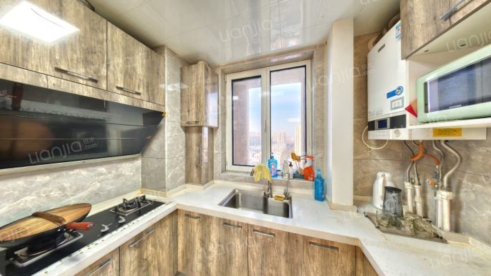 大金全屋空调 楼位好 采光足 狮子城北区南北通透三居-厨房