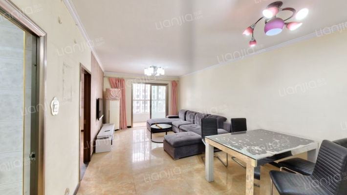 朝南的两居，中档装修，采光好，视野无遮挡-客厅