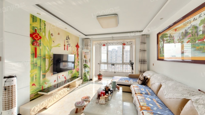 香邑溪谷南北通透三居 全明格局 房本满-客厅