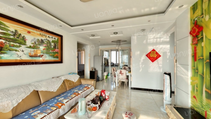 香邑溪谷南北通透三居 全明格局 房本满-客厅