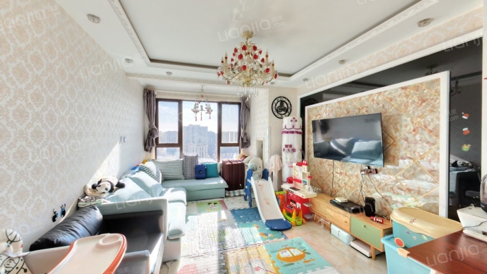 涿州东站 鸿坤理想湾 好位置全明格局两居室 采光好-客厅