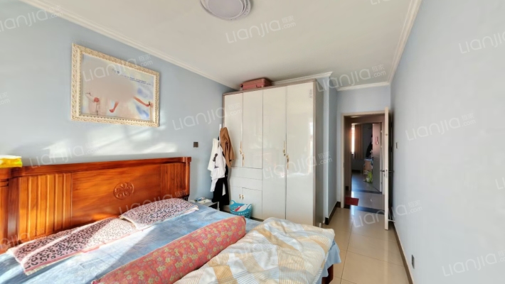 二康南 建设路上 精装修  南北通透 两居-卧室B