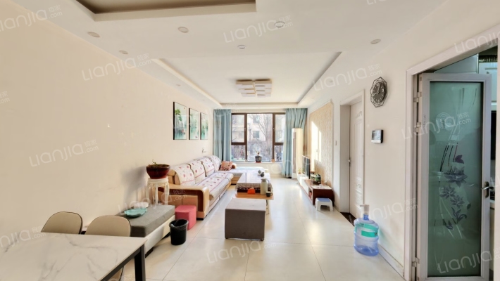 鸿坤理想湾，精装大两居，房本满五-客厅