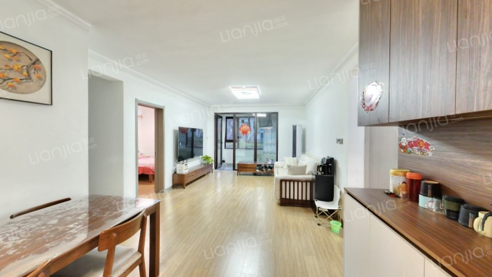 樾府国际 精装三居改四居 实木家具 品牌家电全留下-客厅