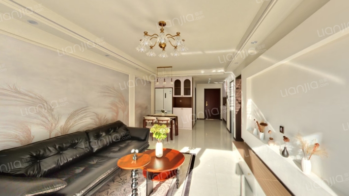 高铁畔精装三居未住拎包就可以入住-客厅