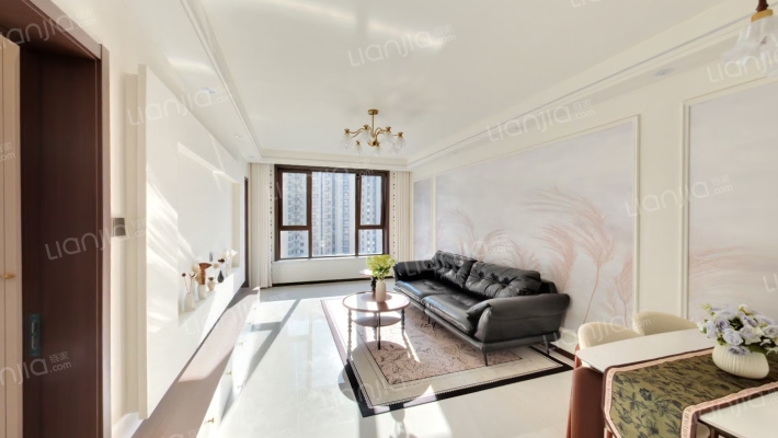 高铁畔精装三居未住拎包就可以入住-客厅