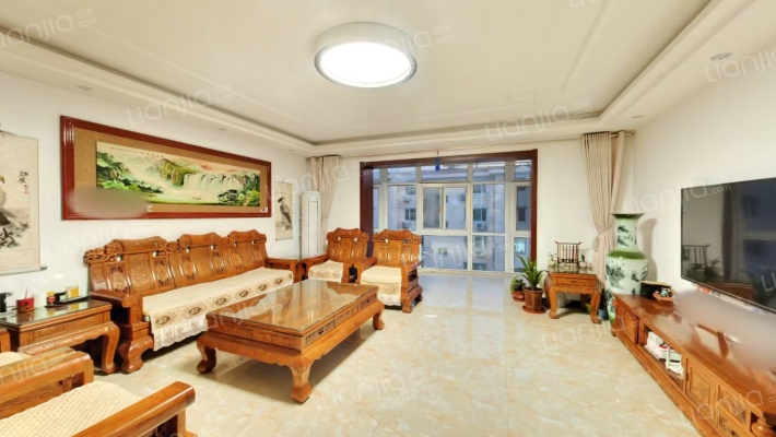 燕赵花园大平层精装自住三居双卫诚意出售-客厅