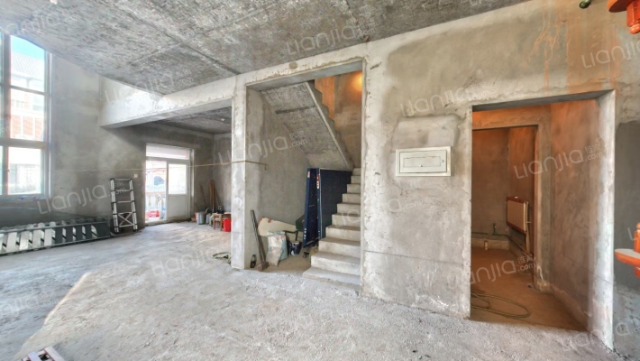 双拼别墅，南北通透一层大客厅，南北户型-餐厅