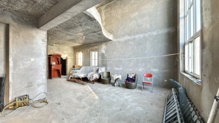 双拼别墅，南北通透一层大客厅，南北户型-客厅A