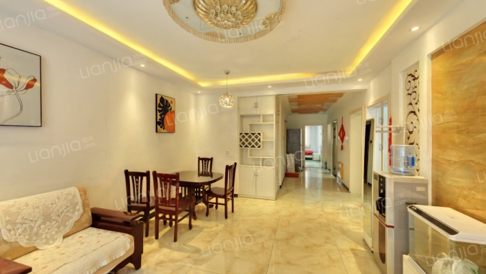 钻石商圈 钻石广场洋房 南北通透三居-客厅