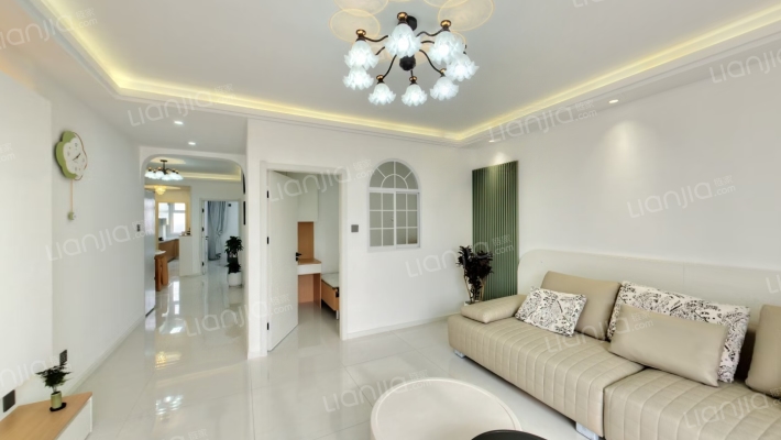 凯旋门三居 精装未住 全新家具家电 拎包入住-客厅