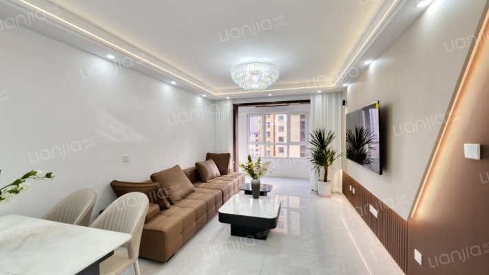 香邑溪谷两居全天采光视野开阔，花园式社区。-客厅