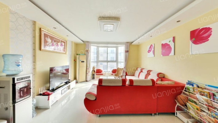 南北通透双卫，老式精装比较干净，采光好-客厅