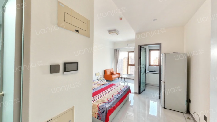 鸿坤新维港 1室1厅 西-卧室