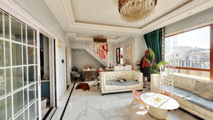 涿州高铁东站，高铁新干线复式小洋房，上下两层带露台-客厅A