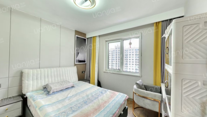 德信御府，精装三居室，拎包入住，带家具家电-卧室B