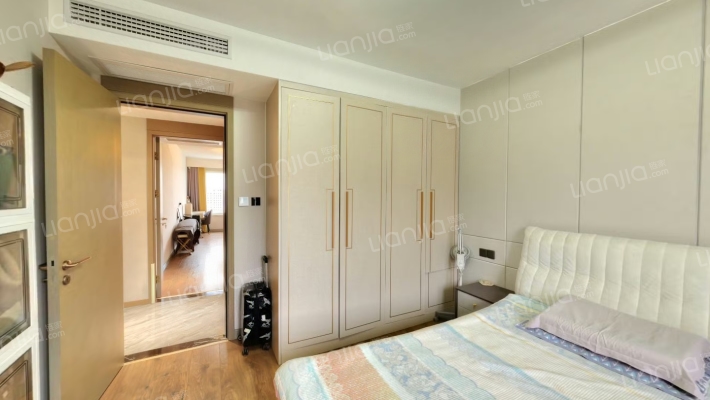 德信御府，精装三居室，拎包入住，带家具家电-卧室B