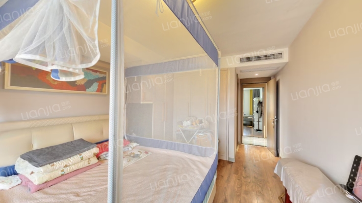 德信御府，精装三居室，拎包入住，带家具家电-卧室A