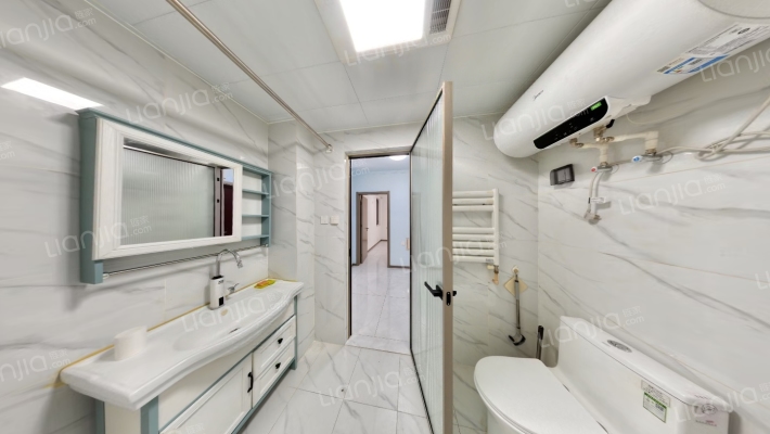 涿州东站 鸿坤理想湾全南小三居室 全天采光 书房无挡-卫生间