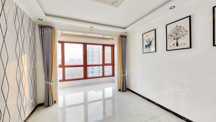 范阳路金品时代自住精装修两居室三阳开泰户型拎包入住-客厅