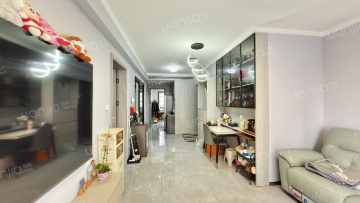 精装修 双卫 南北通透3居 全屋定制 满二 看房方便-客厅