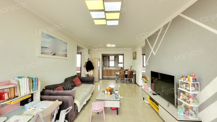 鸿坤理想湾南区 3室1厅 南 北-客厅