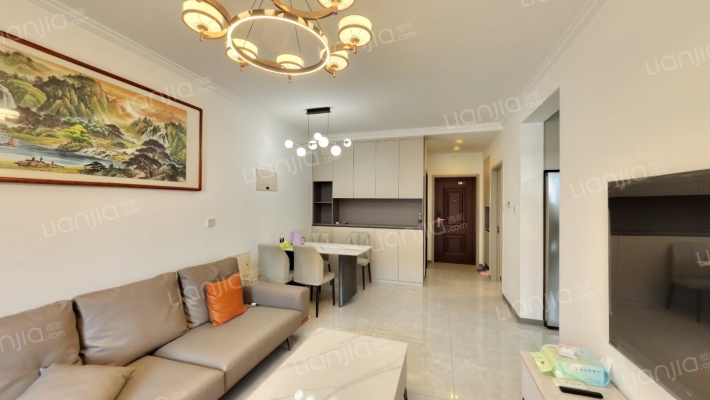 翡翠滨江 3室2厅 南 北-客厅