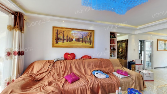 范阳路 御景园 满五唯一 南北通透两居室 带车位-客厅