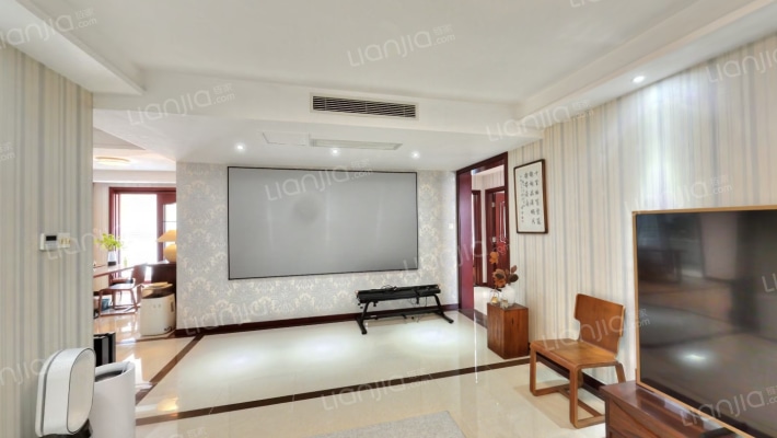 御景园7号楼精装南北三居室中高楼层东户低税费-客厅