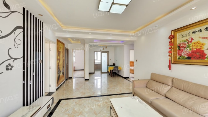 新社区小区环境好，园林式绿化，人车分流，配套齐全-客厅