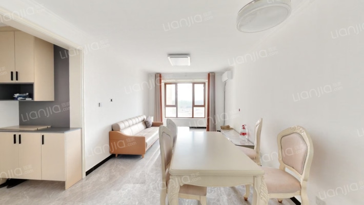 涿州东站高铁新干线精装南北通透三居室，花园式小区-客厅