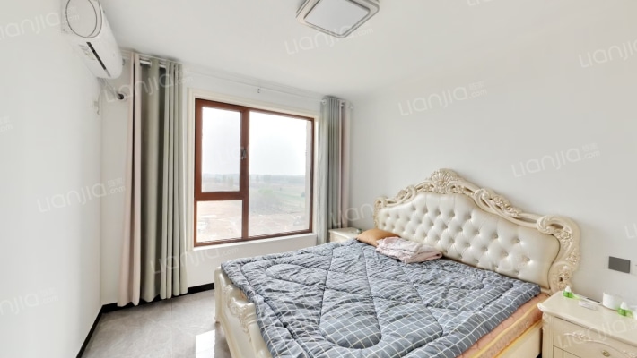 涿州东站高铁新干线精装南北通透三居室，花园式小区-卧室C