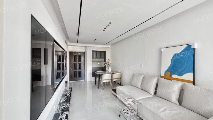 天伦湾社区人车分流 精装修 好楼层-客厅