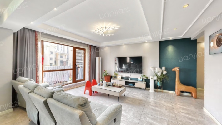 涿州东站，电梯入户洋房，横向宽厅-客厅