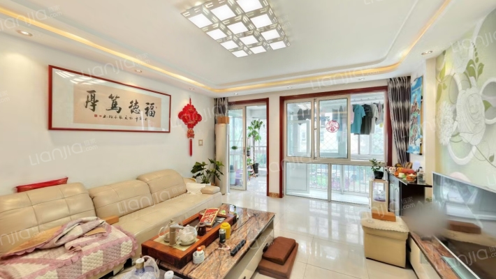 仙颐园好户型，南北通透两居双卫精装带双阳台-客厅