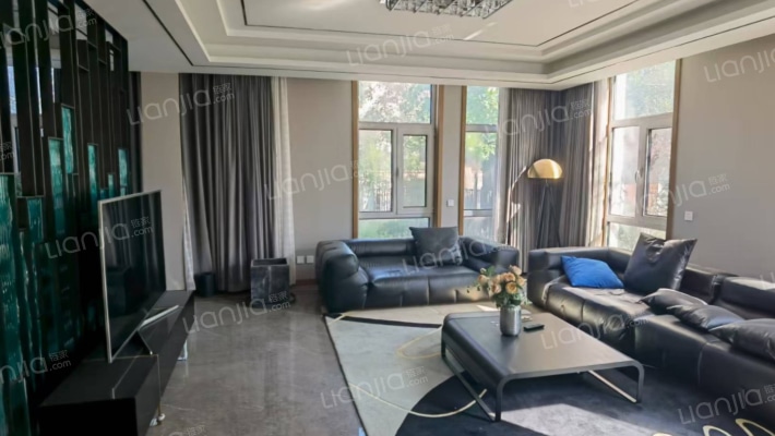 急售临湖大独栋别墅，精装修，价格美丽，风景独好-客厅A