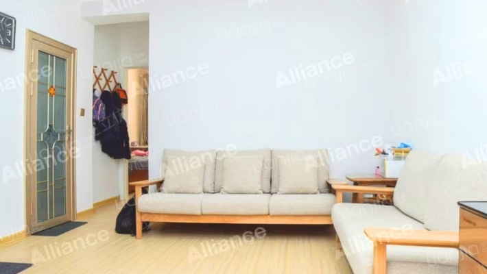 单位房，公摊无。精装修两居，房本满五税费低。-客厅