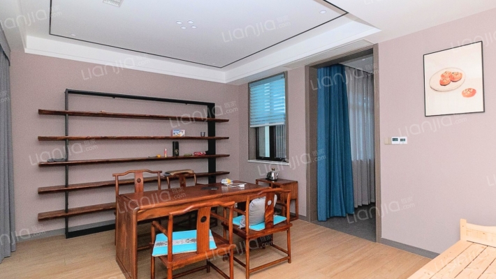 江湾城一期 头排江景精装别墅 实得350左右 带两个车位-书房