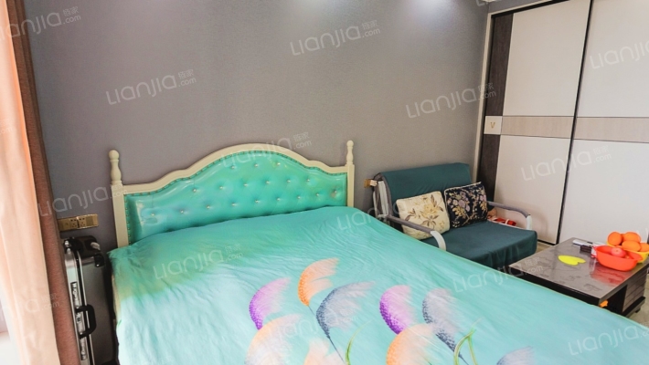 寿城水岸二期精装一室，家具家电齐全，物管免费-卧室