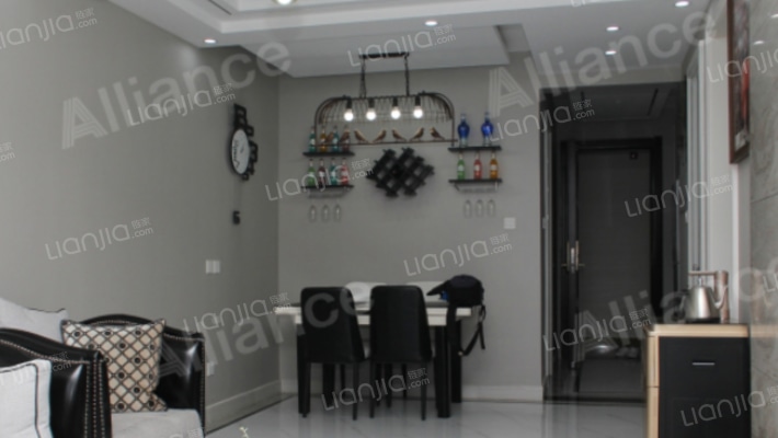 狮子城南区  全南向两居室 简约装修-餐厅