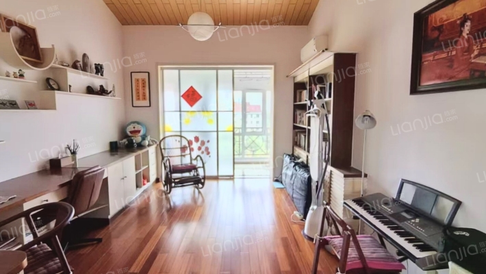 物探的跃层，顶层带露台，户型好，采光视野好。-卧室D