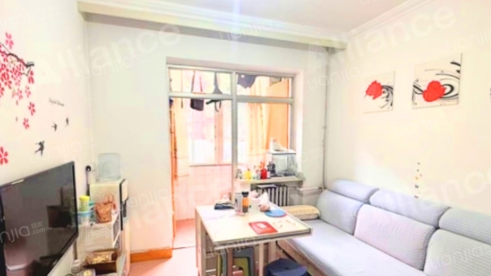 华阳路物探局单位房 学园小区南北通透两居室低楼层-客厅