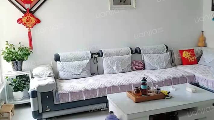 温馨家园精装3居室带大储藏室房龄新环境好，配套齐全-客厅A