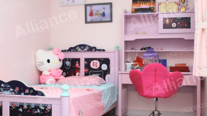 狮子城南区  全南向两居室 简约装修-卧室B