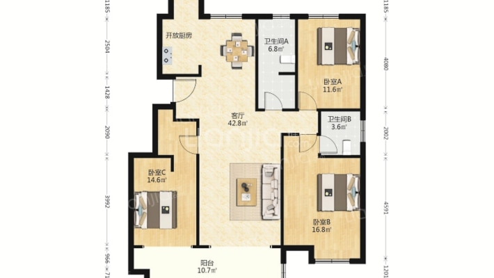 名仕苑二手房实景图