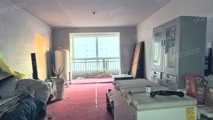 单位房 公摊小 大平层 三居双卫 毛坯房随意装修-客厅