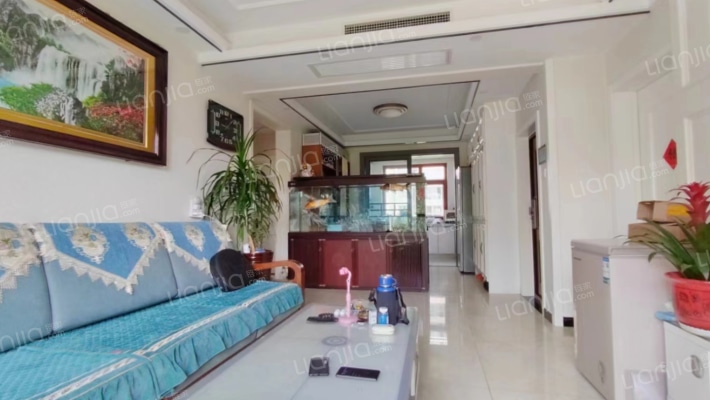 金品时代 精装修 南北通透大三居 采光好 无遮挡-客厅